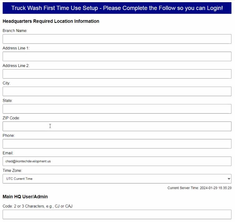 POS Initial Setup & Login