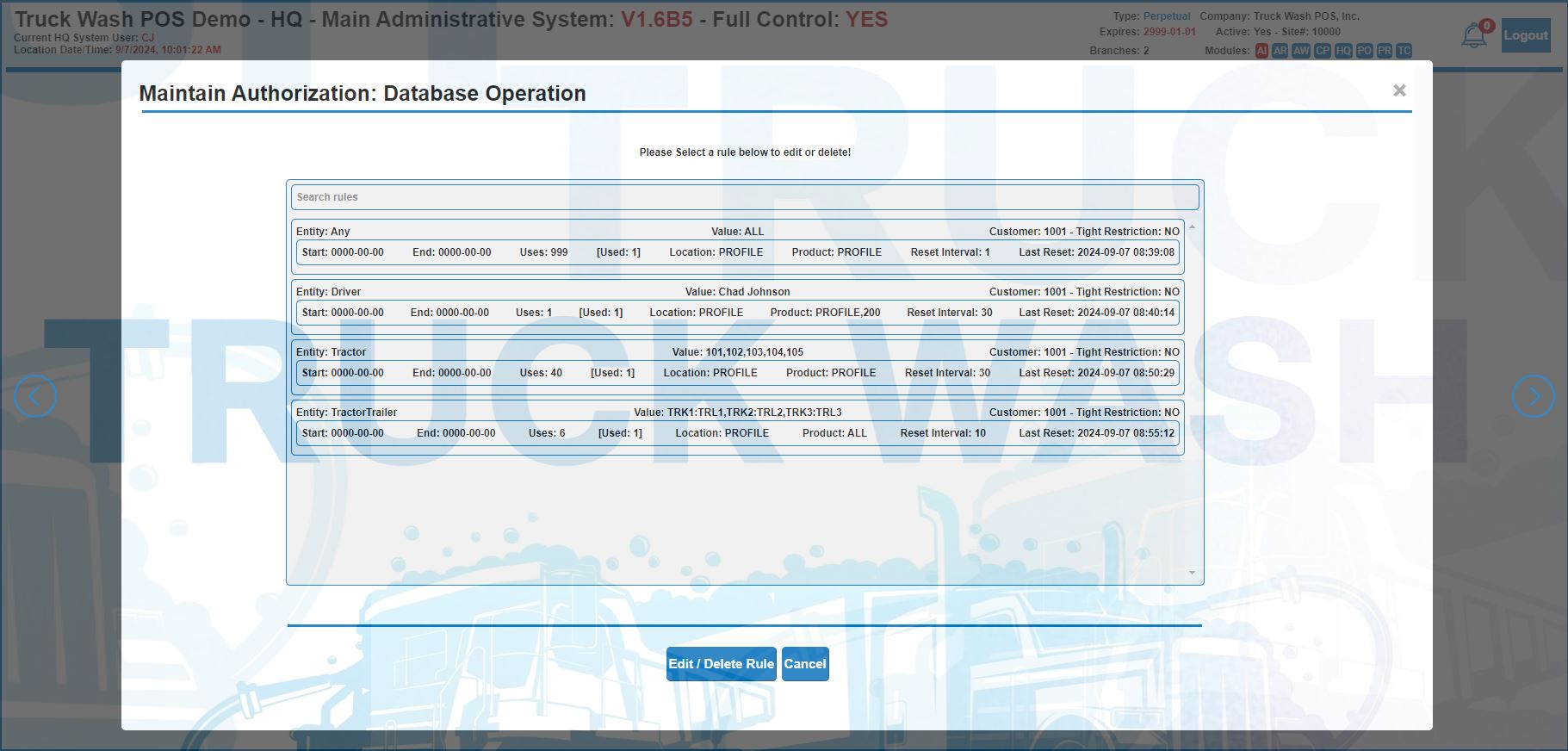 HQ Authorization Wizard